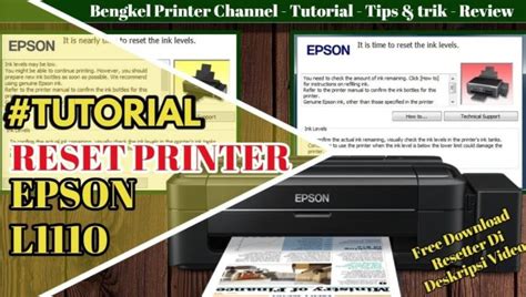 Download Resetter Printer Epson L1110 Dan Cara .